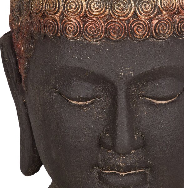 Dekorativní figurka Buddha CARUM Keramika Černá