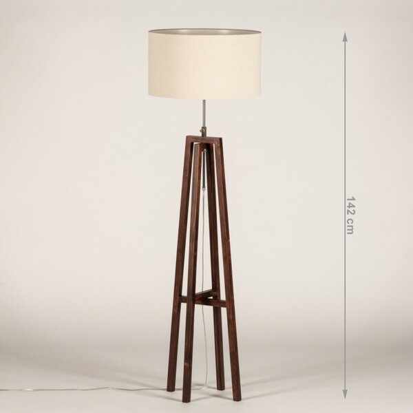 Stojací designová lampa Paola Crema Maison and Dark Wood (LMD)