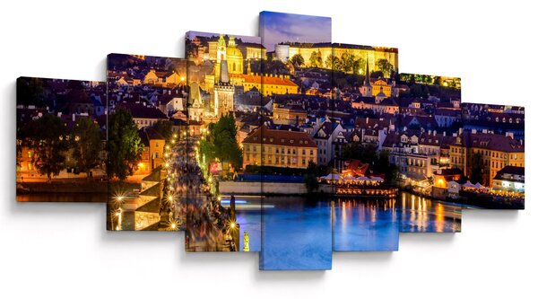 Obraz - Karlův most, Praha, Česká Republika (210x100 cm)