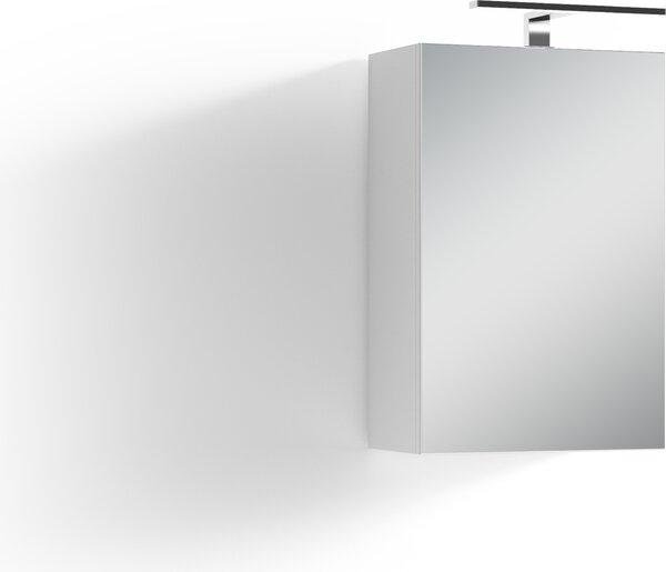 ByLIVING Zrcadlová skříňka Spree, šířka 40 cm, s LED osvětlením, s vypínačem a zásuvkou, koupelnová skříňka se zrcadlovými dvířky