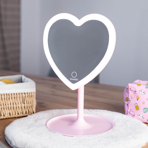 Kosmetické zrcátko GIOperfect Pink Heart