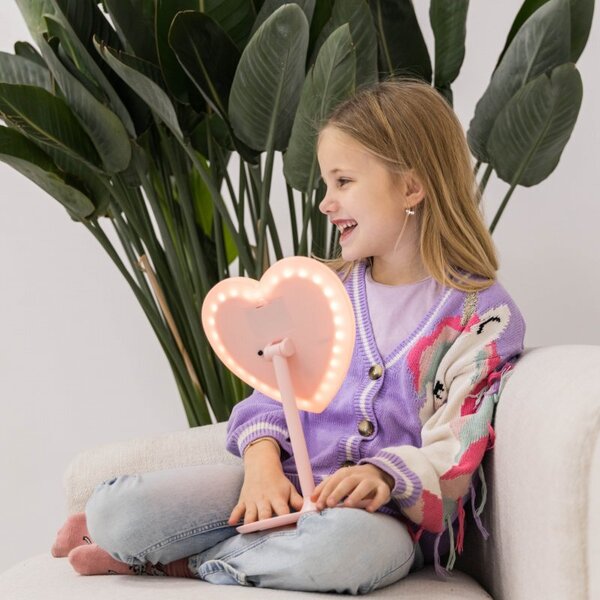 Kosmetické zrcátko GIOperfect Pink Heart