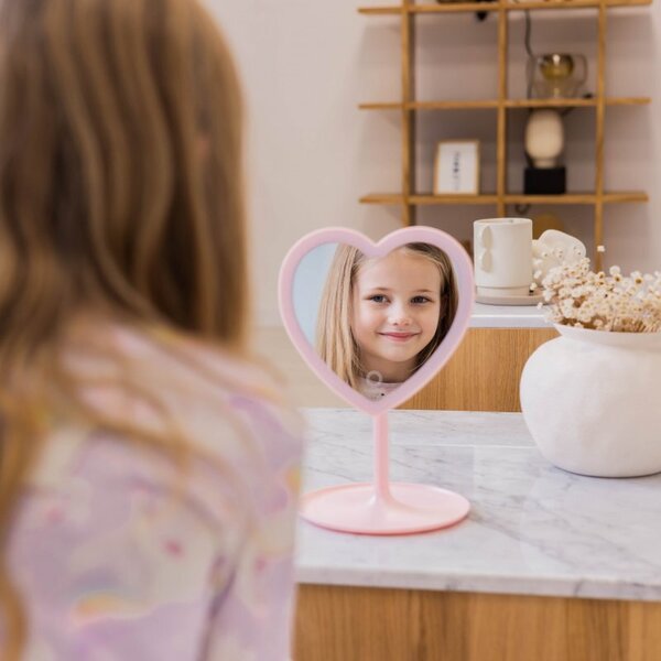 Kosmetické zrcátko GIOperfect Pink Heart