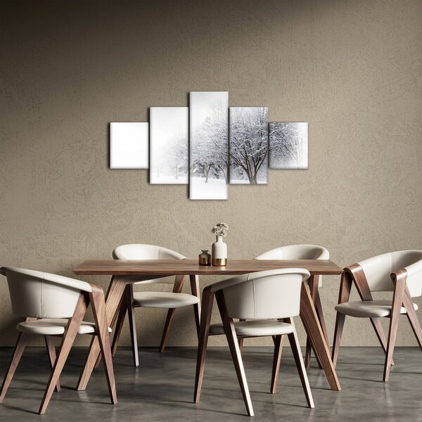 Obraz - Zimní alej (125x70 cm)