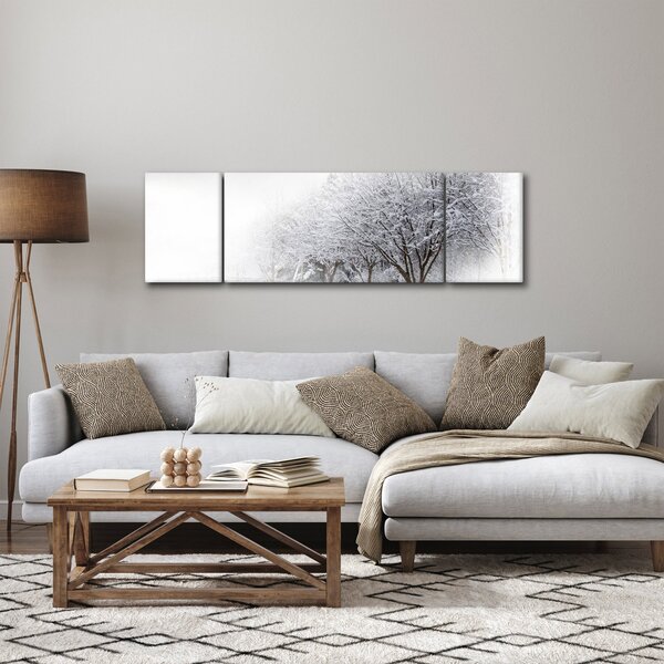 Obraz - Zimní alej (170x50 cm)