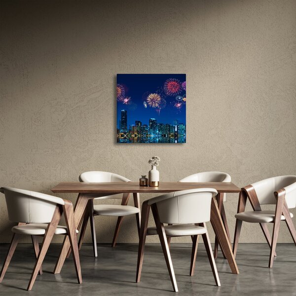 Obraz - Ohňostroj v Miami (30x30 cm)