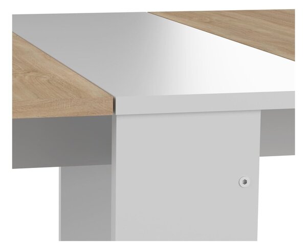Rozkládací jídelní stůl s deskou v dekoru dubu 76x28 cm Papillon – TemaHome