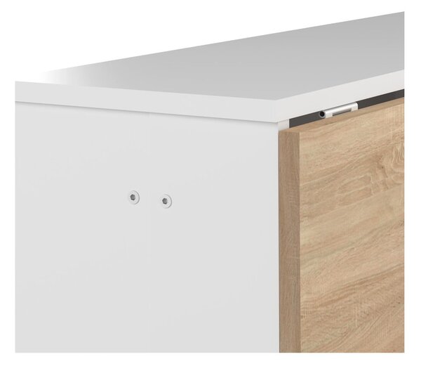 Rozkládací jídelní stůl s deskou v dekoru dubu 76x28 cm Papillon – TemaHome