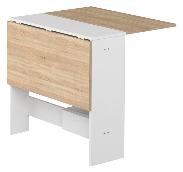Rozkládací jídelní stůl s deskou v dekoru dubu 76x28 cm Papillon – TemaHome