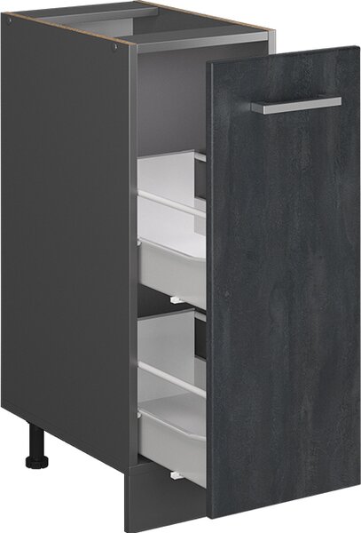 Lékárničková skříňka Vicco R-Line Černý beton 30 cm bez pracovní desky, Model 47609