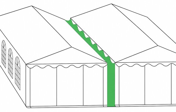 Spojovací okap PVC - 6m