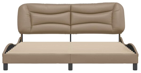 Rám postele bez matrace Hvar cappuccino 180x200 cm umělá kůže 3208020