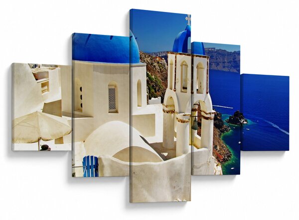 Obraz - Santorini, Řecko (125x70 cm)
