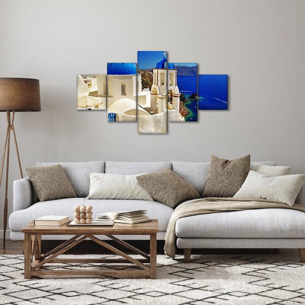 Obraz - Santorini, Řecko (125x70 cm)