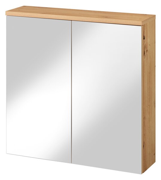 Livarno® Zrcadlová skříňka Palermo, bílá/dub (100406280)