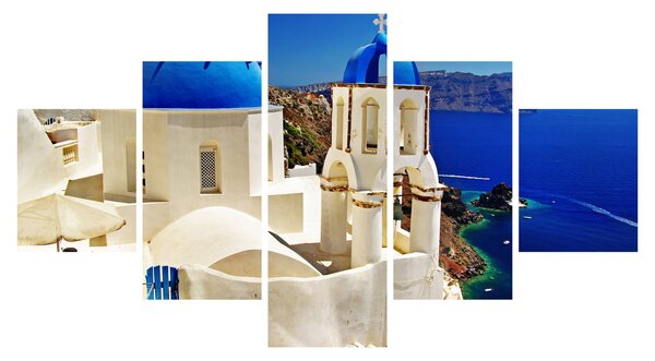 Obraz - Santorini, Řecko (125x70 cm)