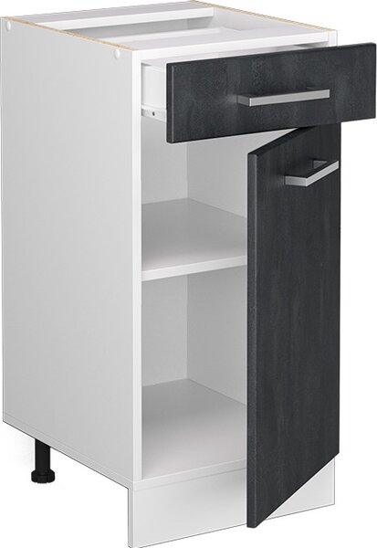 Spodní skříňka kuchyňské linky Vicco R-Line Černý beton 40 cm bez pracovní desky, Model 47457
