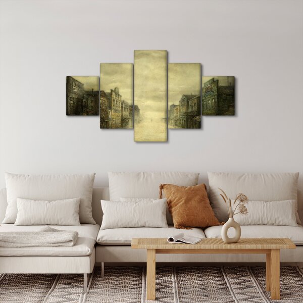 Obraz westernového městečka (125x70 cm)