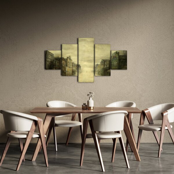 Obraz westernového městečka (125x70 cm)