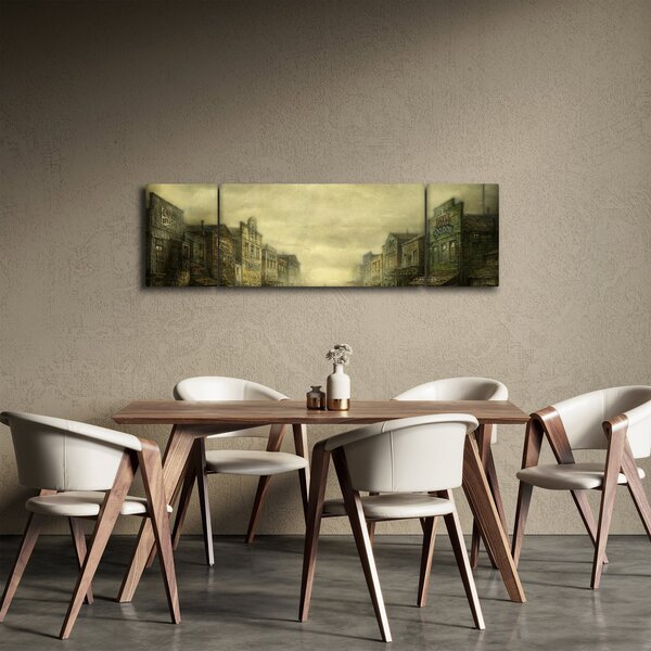 Obraz westernového městečka (170x50 cm)