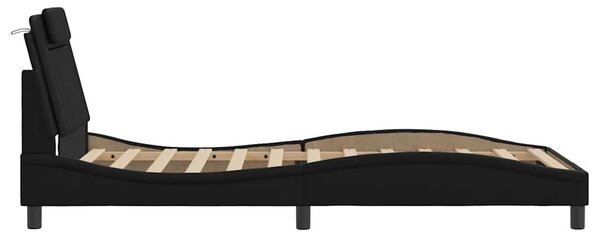 Rám postele Viana bez matrace černý 100x200 cm umělá kůže 3208075