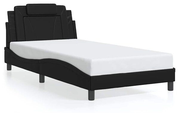 Rám postele Viana bez matrace černý 100x200 cm umělá kůže 3208075
