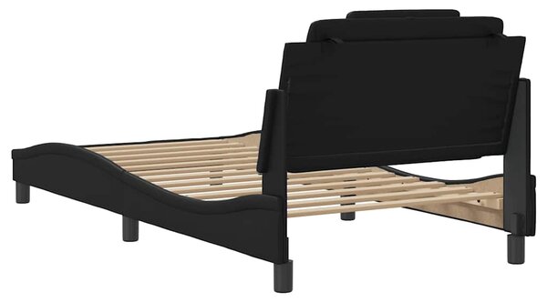 Rám postele Viana bez matrace černý 100x200 cm umělá kůže 3208075
