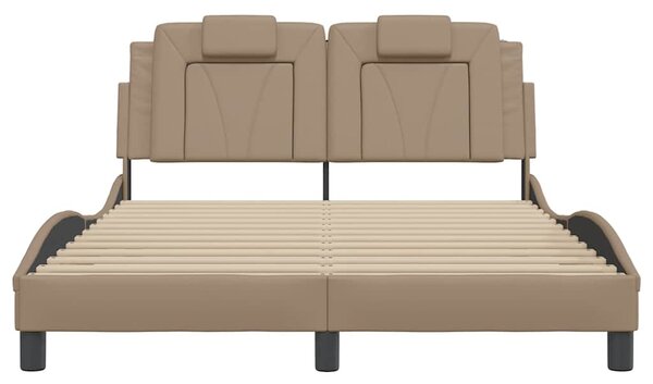 Rám postele Viana bez matrace cappuccino 120x200 cm umělá kůže 3208086