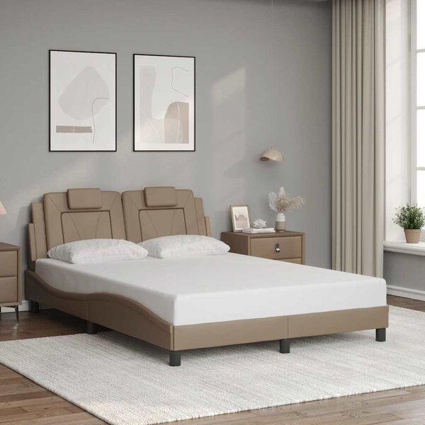 Rám postele Viana bez matrace cappuccino 120x200 cm umělá kůže 3208086