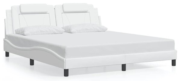 Rám postele Viana bez matrace bílý 180x200 cm umělá kůže 3208111