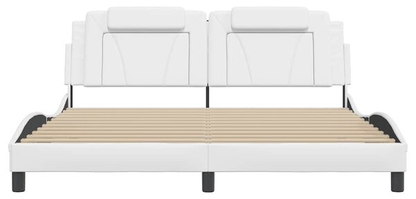 Rám postele Viana bez matrace bílý 180x200 cm umělá kůže 3208111