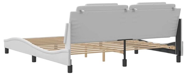 Rám postele Viana bez matrace bílý 180x200 cm umělá kůže 3208111