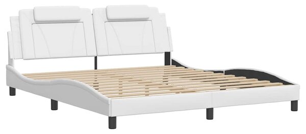 Rám postele Viana bez matrace bílý 180x200 cm umělá kůže 3208111