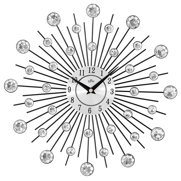 MPM Reflecto Nástěnné kovové hodiny paprskovitého vzhledu E04.4282.70
