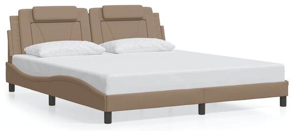 Rám postele Viana bez matrace cappuccino 180x200 cm umělá kůže 3208114
