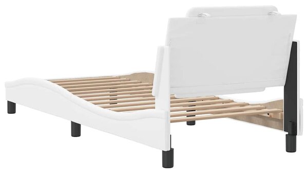 Rám postele bez matrace Zadar bílý 80 x 200 cm umělá kůže 3208143