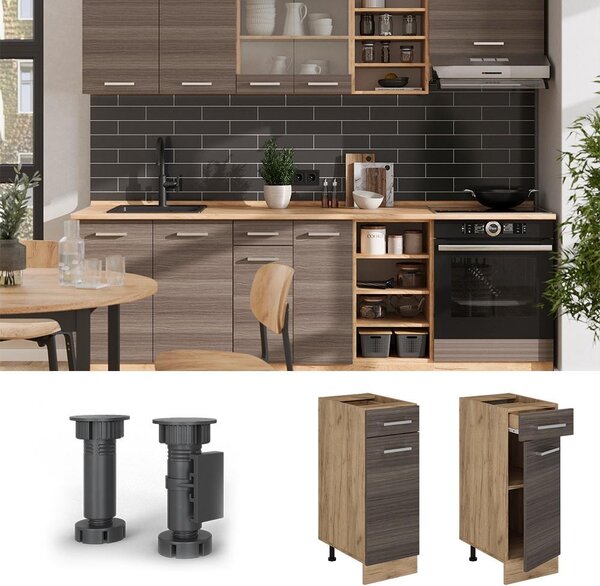 Spodní skříňka kuchyňské linky Vicco R-Line Ušlechtilá šedá 30 cm , PD Antracit, Model 54033