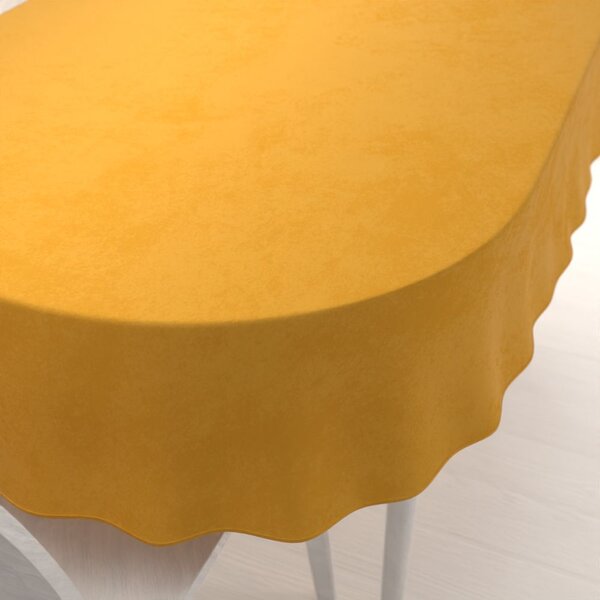 Biante Sametový oválný ubrus Velvet Premium SVP-037 Zlatavě oranžový 50x100 cm