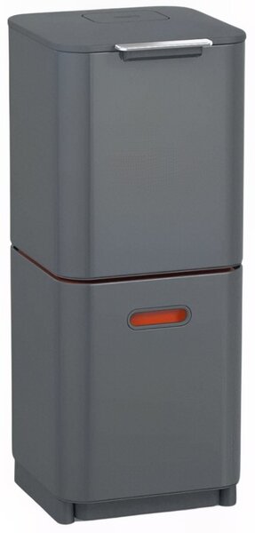 Joseph Joseph Šedý koš na tříděný odpad Totem Compact 40 l