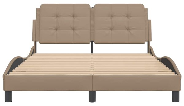 Rám postele bez matrace Zadar cappuccino 120x200 cm umělá kůže 3208174