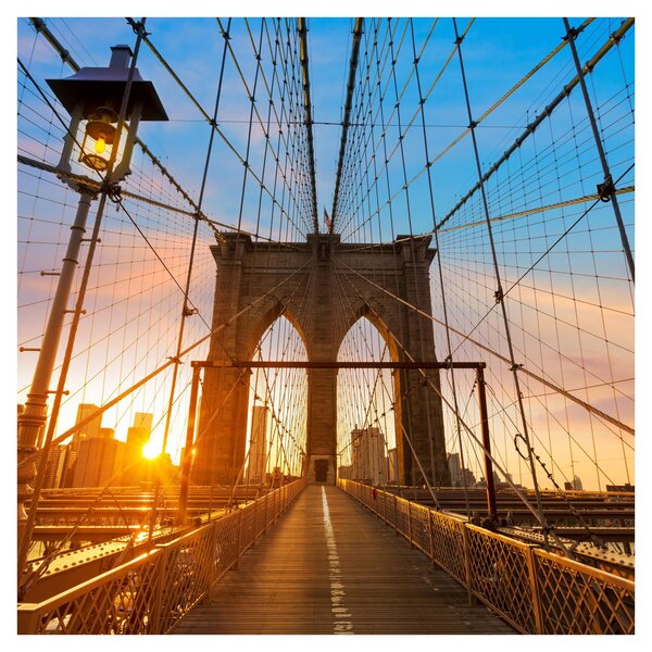 Obraz - Brooklynský most, Manhattan, New York (30x30 cm)