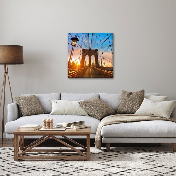 Obraz - Brooklynský most, Manhattan, New York (30x30 cm)