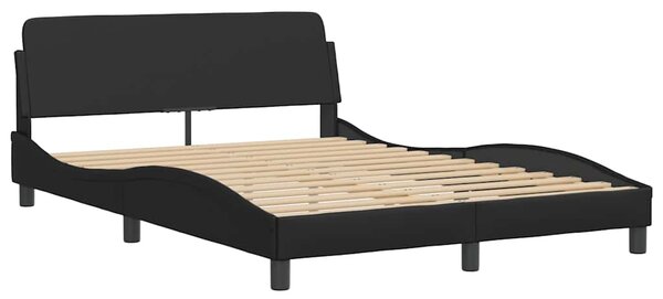 Postel s matrací Dover černá 120 x 200 cm umělá kůže 3208377