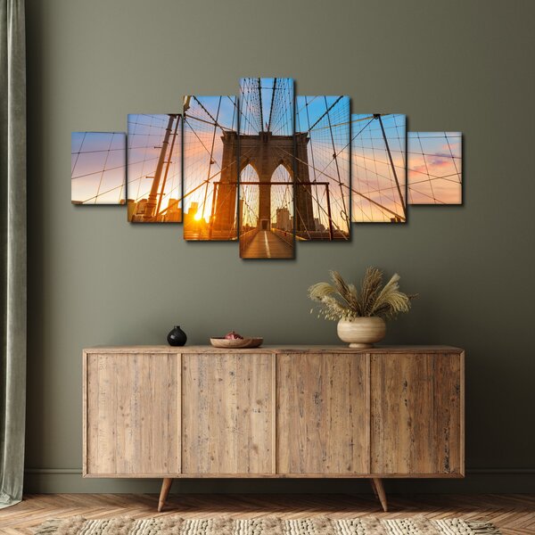 Obraz - Brooklynský most, Manhattan, New York (210x100 cm)