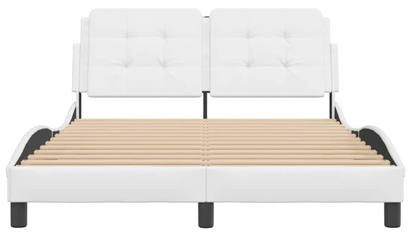 Rám postele bez matrace Zadar bílý 140x200 cm umělá kůže 3208185