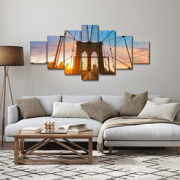 Obraz - Brooklynský most, Manhattan, New York (210x100 cm)