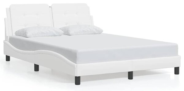 Rám postele bez matrace Zadar bílý 140x200 cm umělá kůže 3208185