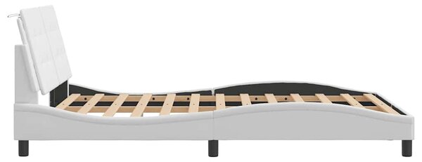 Rám postele bez matrace Zadar bílý 140x200 cm umělá kůže 3208185