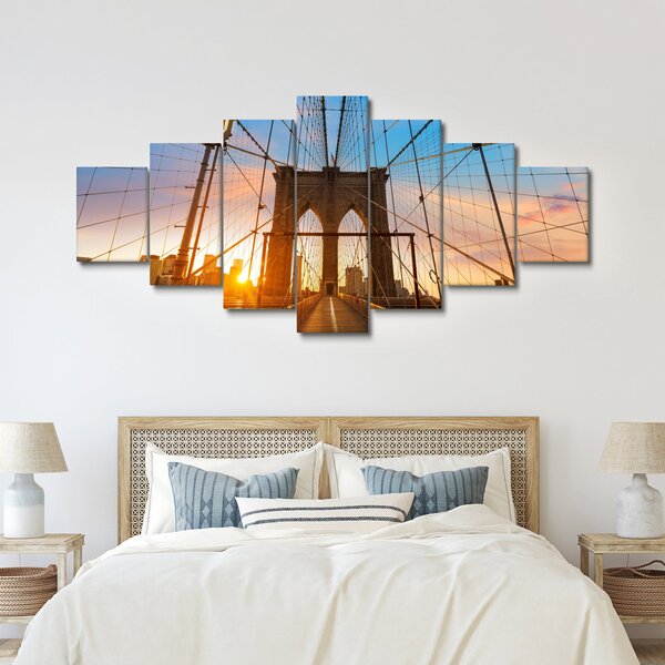 Obraz - Brooklynský most, Manhattan, New York (210x100 cm)