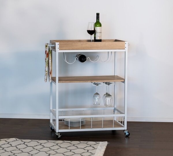 Servírovací stolek na kolečkách 40x80 cm Rustico – Wenko